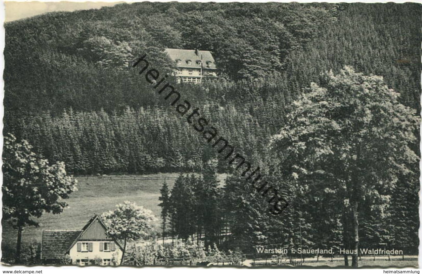 Warstein - Haus Waldfrieden - Verlag Cramers Dortmund