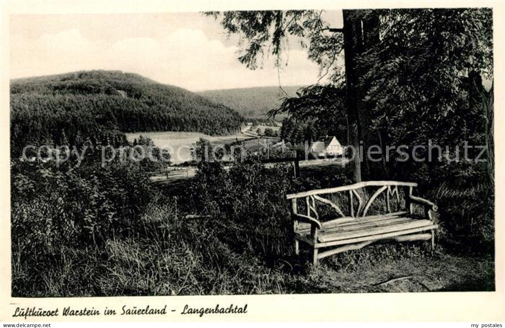 Warstein Langenbachtal Ruhebank