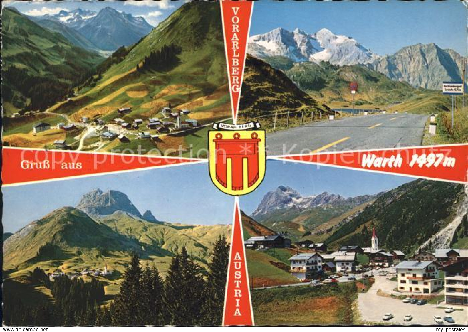 Warth Vorarlberg Orts und Teilansichten Dorfpartie