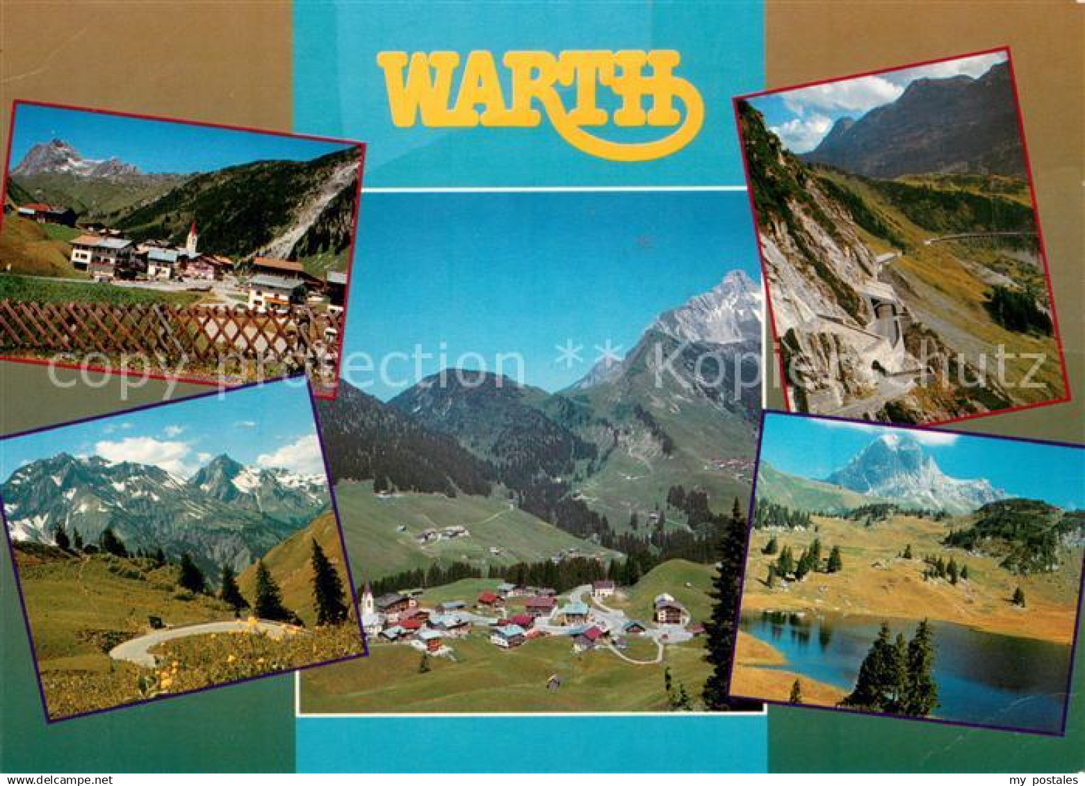 Warth Vorarlberg Teilansichten Fliegeraufnahme