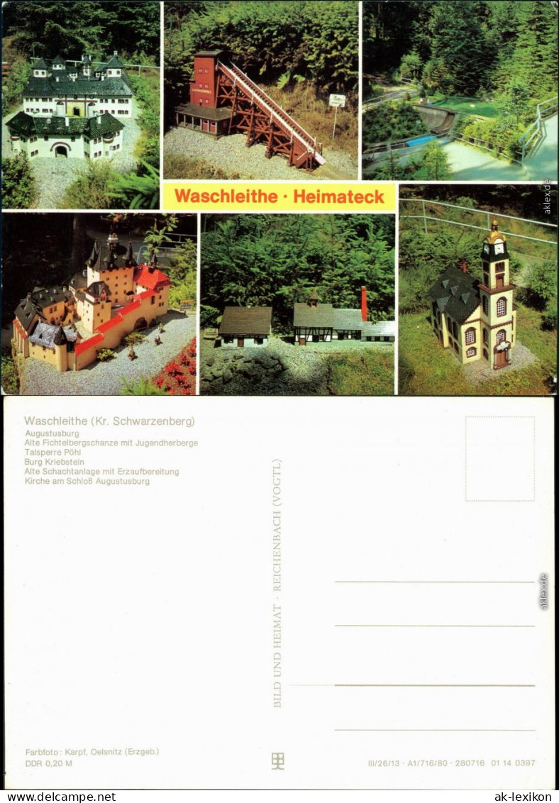 Waschleithe-Grünhain-Beierfeld Augustusburg, Alte Fichtelbergschanze   1984