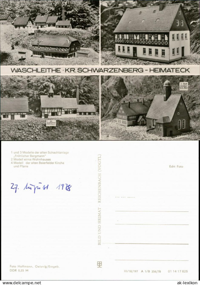 Waschleithe-Grünhain-Beierfeld Miniaturschauanlage Heimatecke 1978