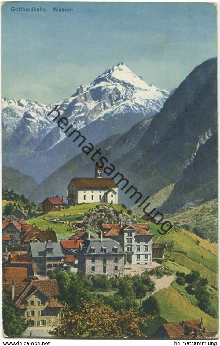 Wassen - Gotthardbahn - Verlag E. Goetz Luzern
