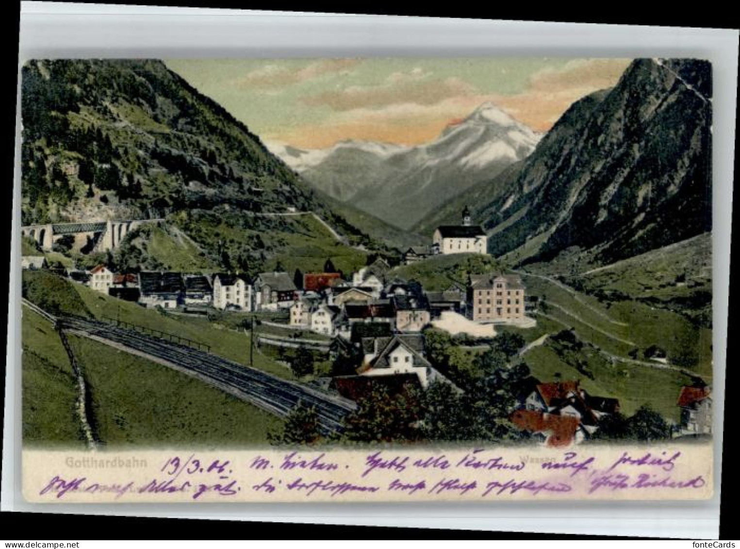 Wassen UR Wassen Gotthardbahn