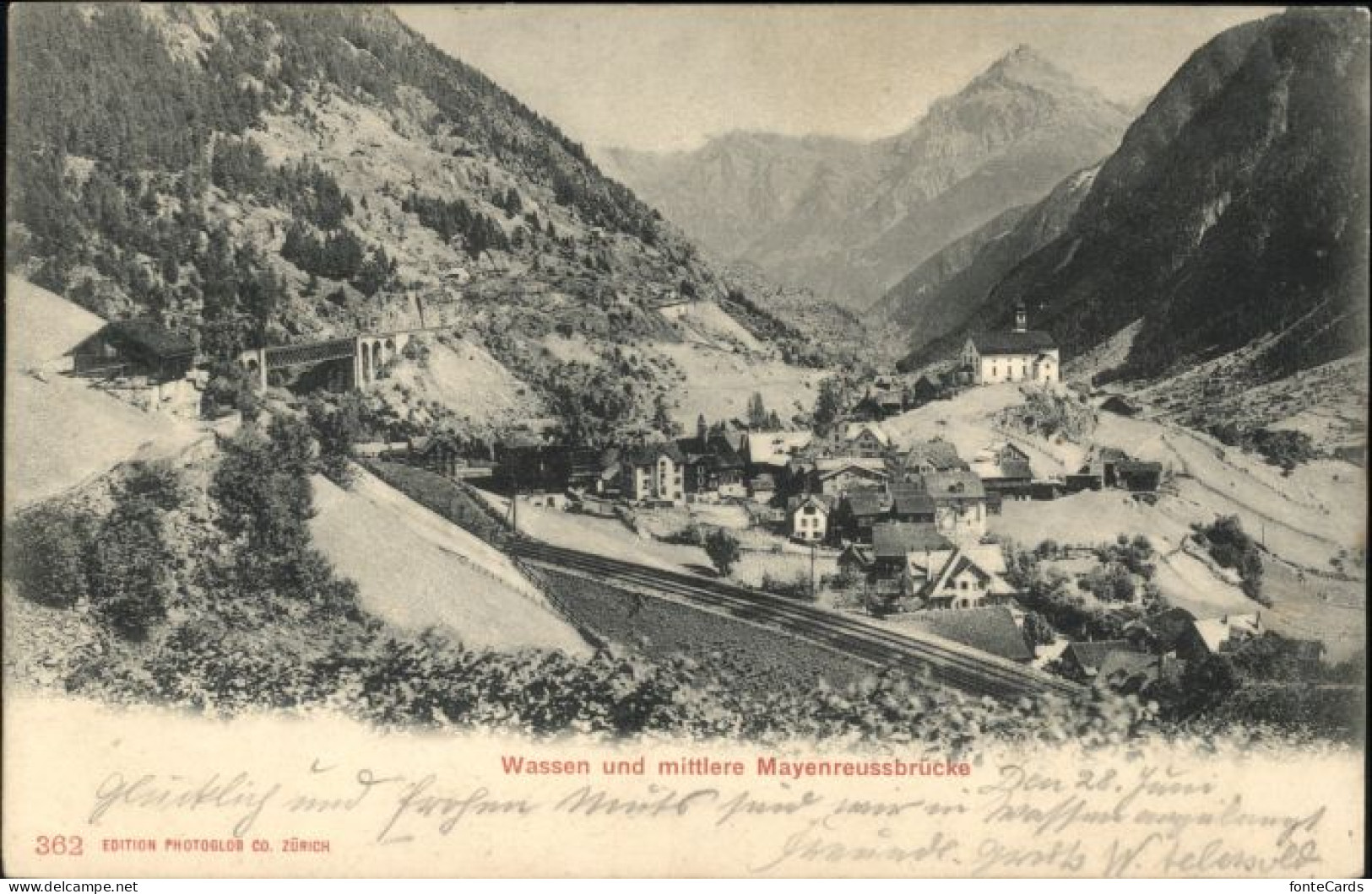 Wassen UR Wassen Mayenreussbruecke