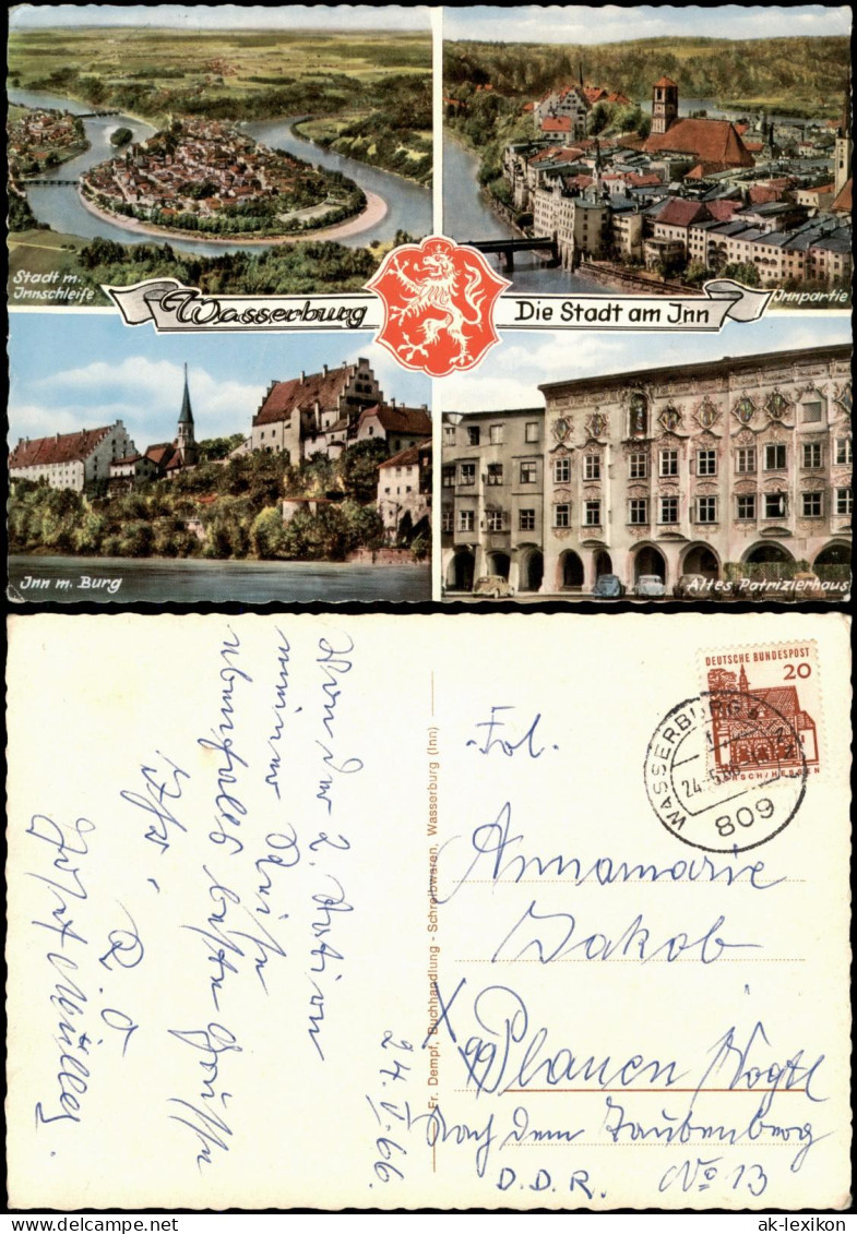 Wasserburg am Inn Wasserburg a. Inn Innschleife, Ilmpartie, Patrizierhaus 1966