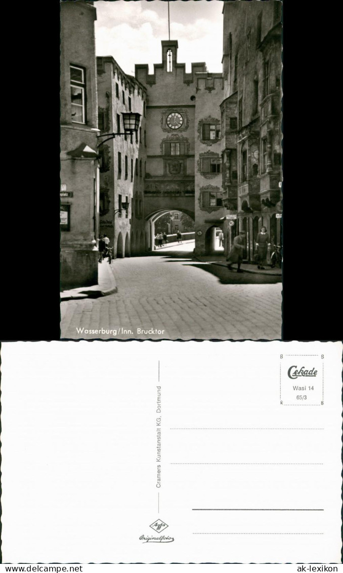 Wasserburg am Inn Wasserburg a. Inn Strasse Häuser Partie am Brucktor 1965