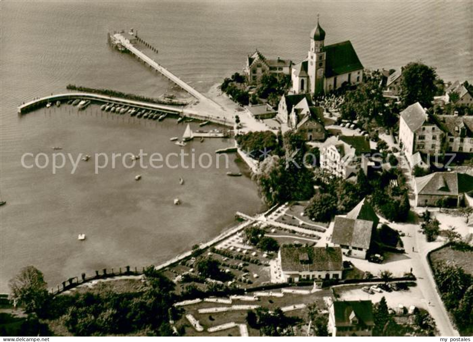 Wasserburg Bodensee Fliegeraufnahme