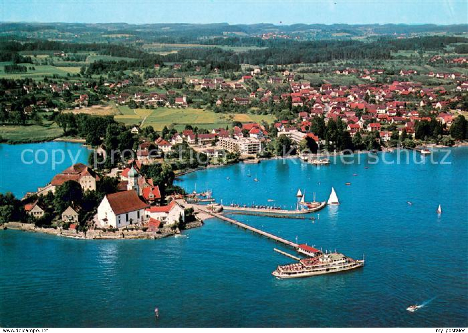 Wasserburg Bodensee Fliegeraufnahme