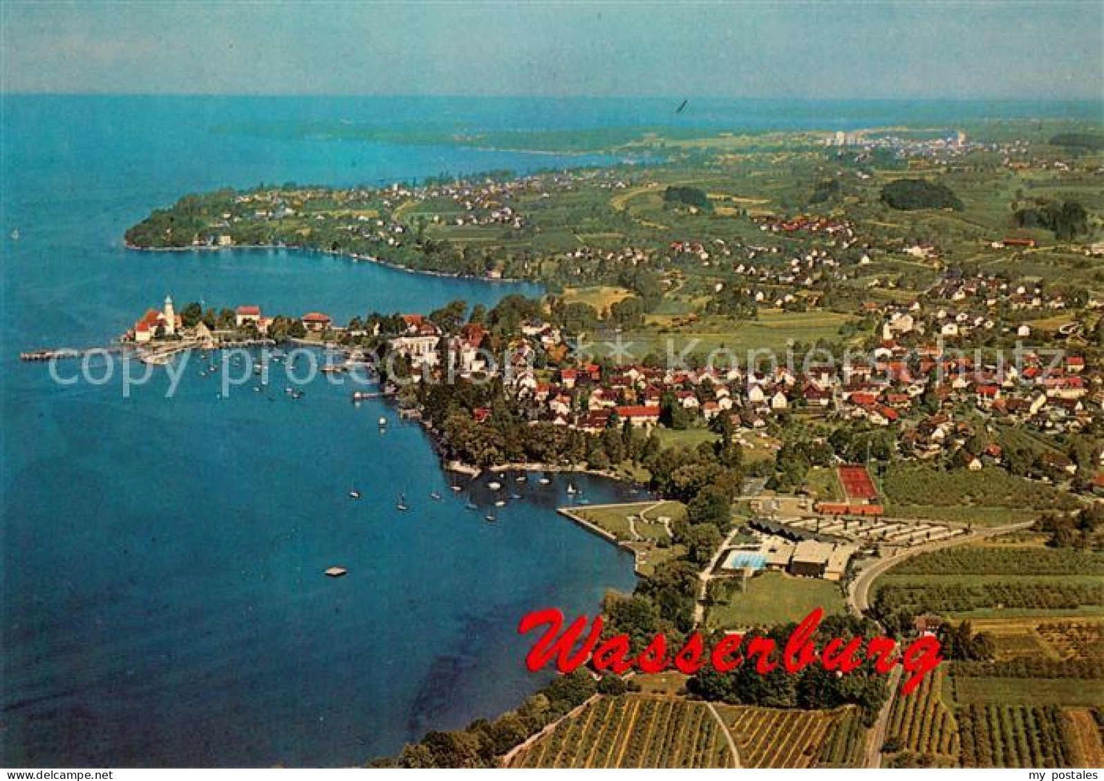 Wasserburg Bodensee Fliegeraufnahme