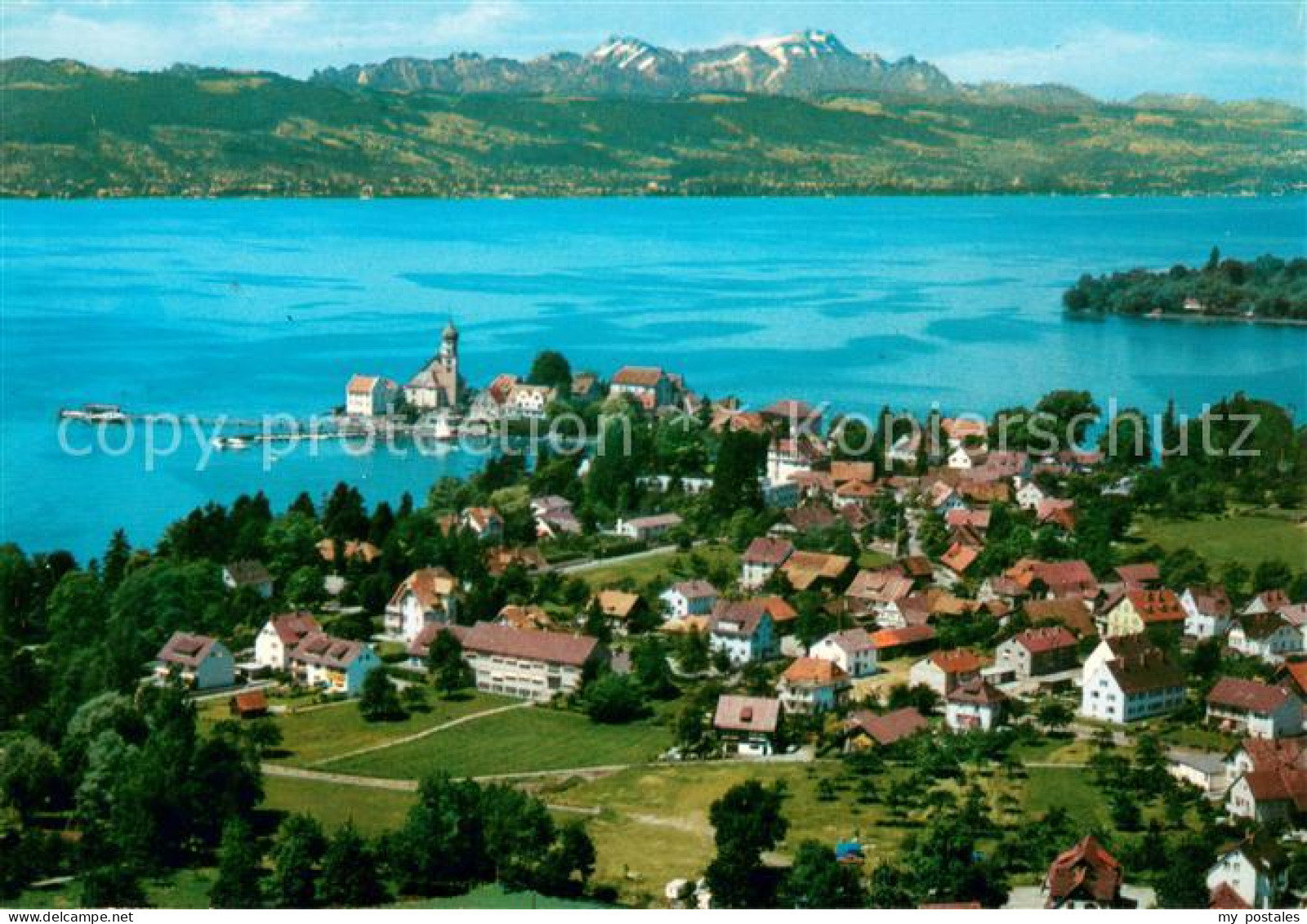 Wasserburg Bodensee Fliegeraufnahme