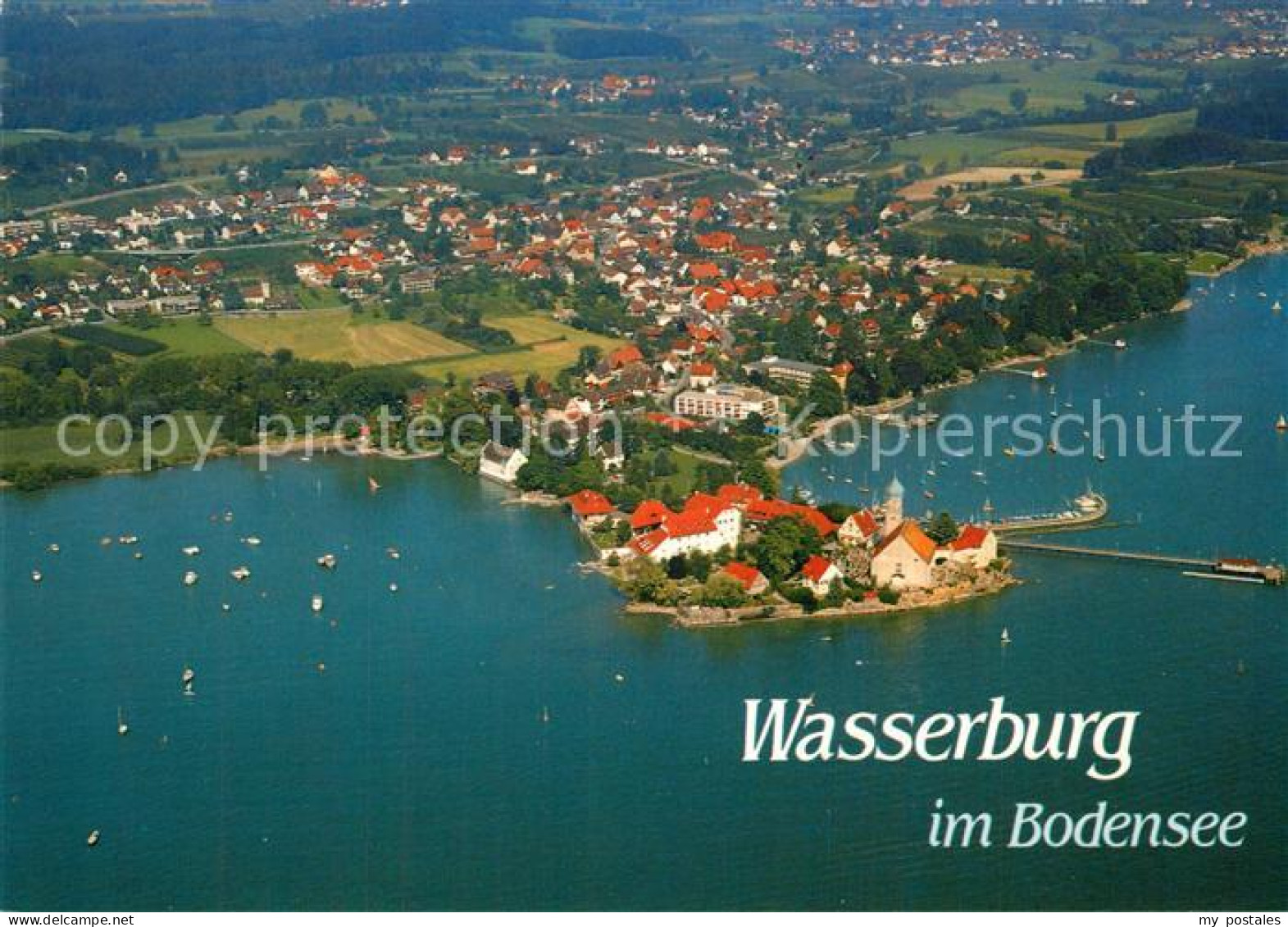 Wasserburg Bodensee Fliegeraufnahme