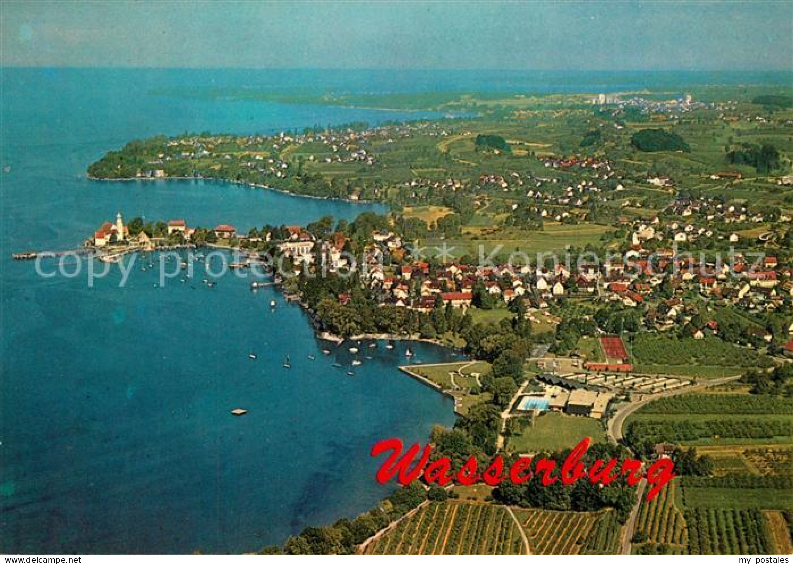 Wasserburg Bodensee Fliegeraufnahme