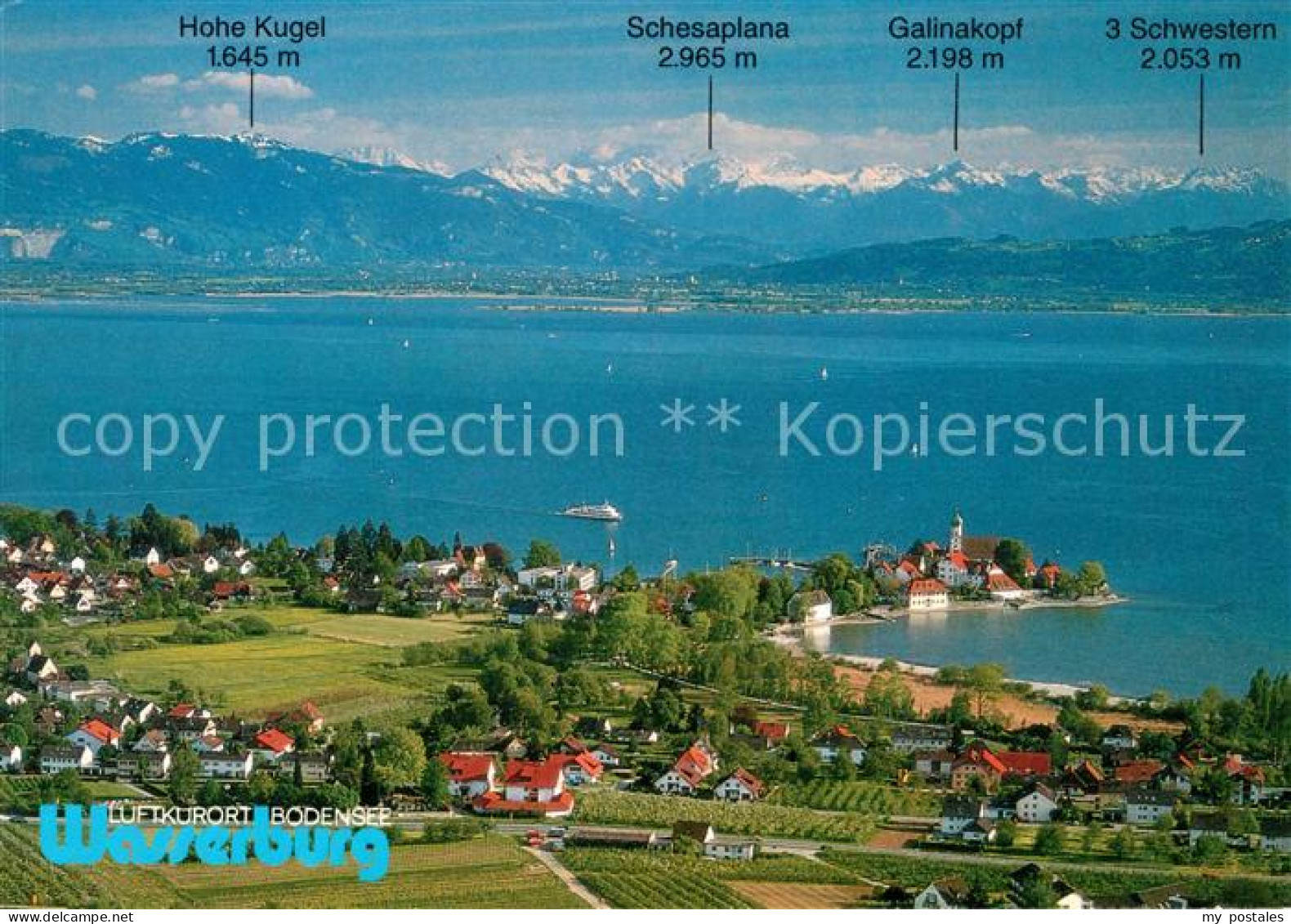 Wasserburg Bodensee Fliegeraufnahme