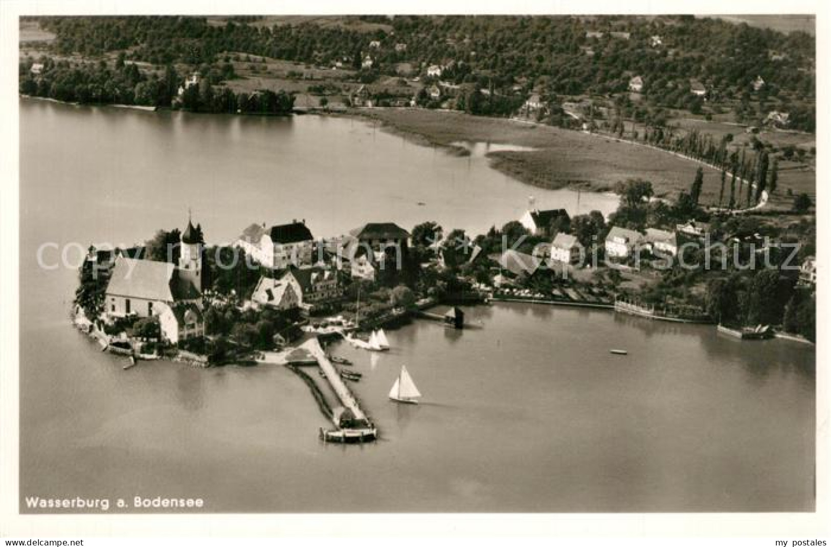 Wasserburg Bodensee Fliegeraufnahme