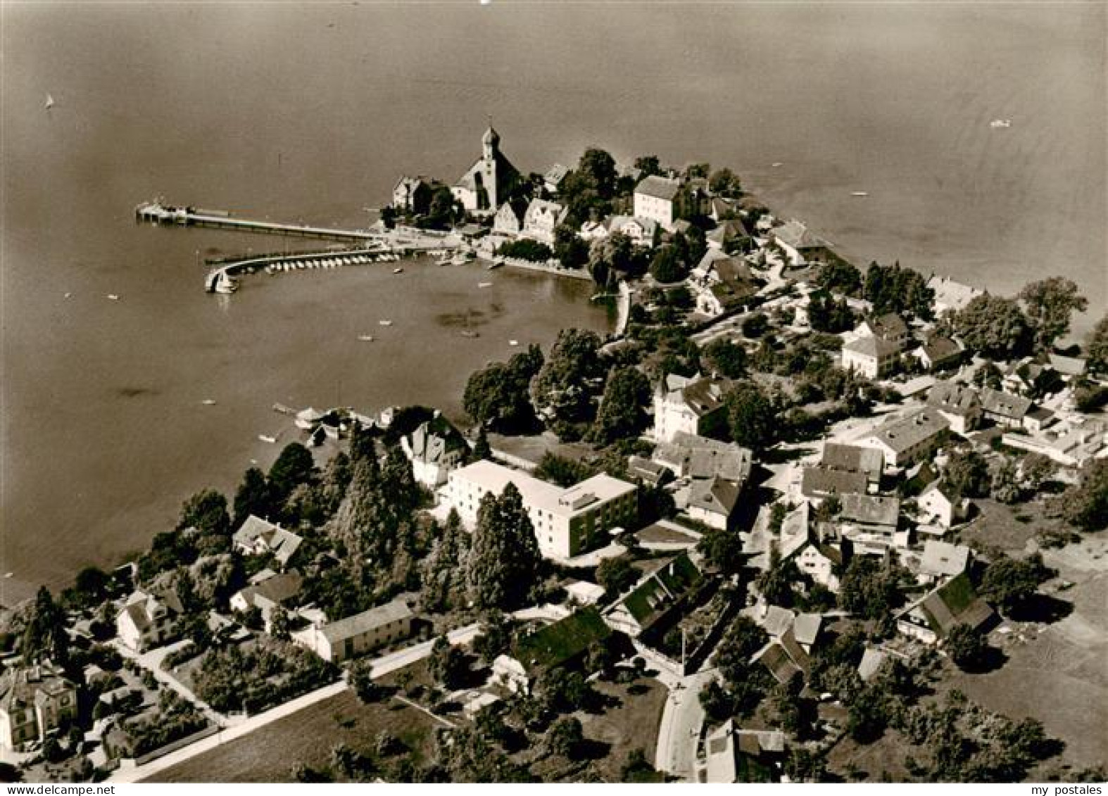 Wasserburg Bodensee Fliegeraufnahme