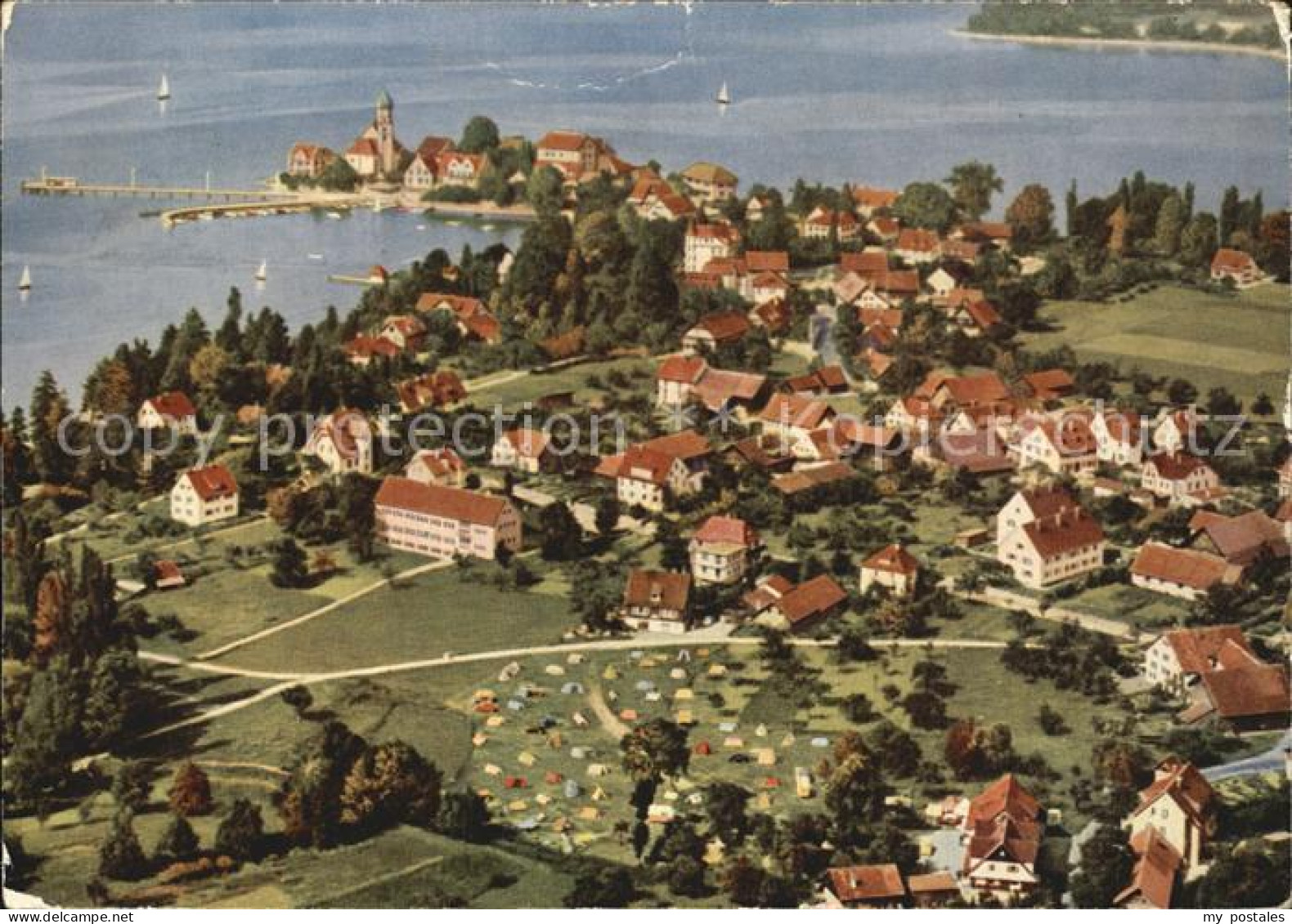 Wasserburg Bodensee Fliegeraufnahme