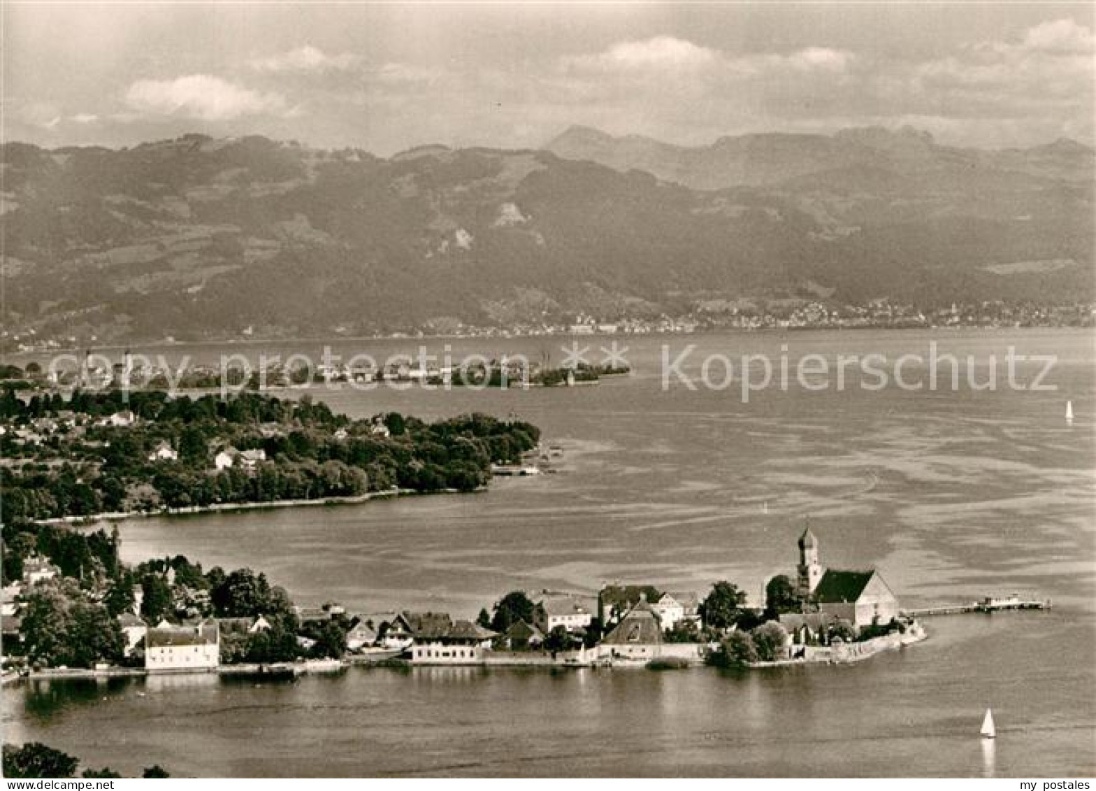 Wasserburg Bodensee Fliegeraufnahme