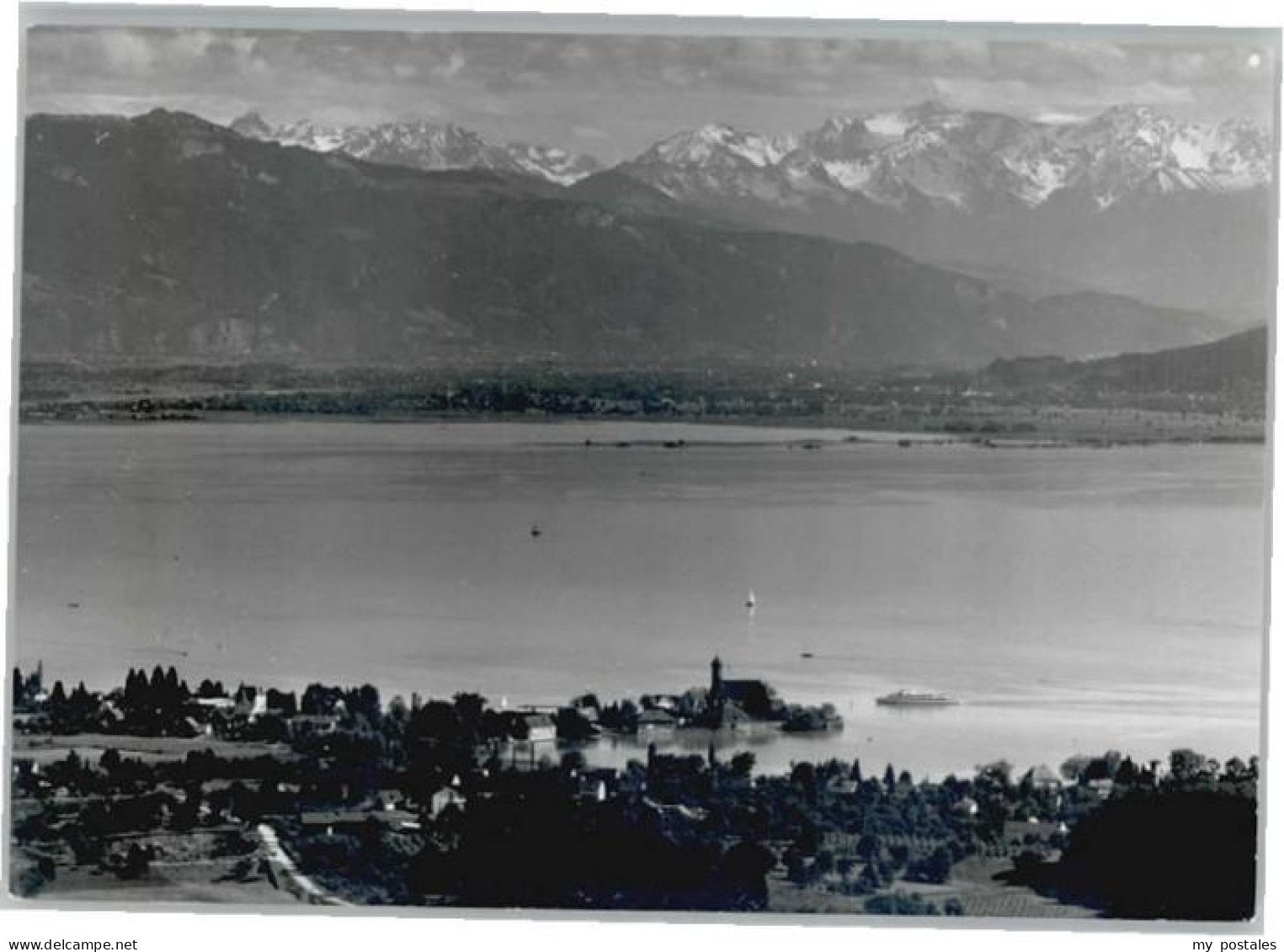 Wasserburg Bodensee Wasserburg  [handschriftlich] Fliegeraufnahme