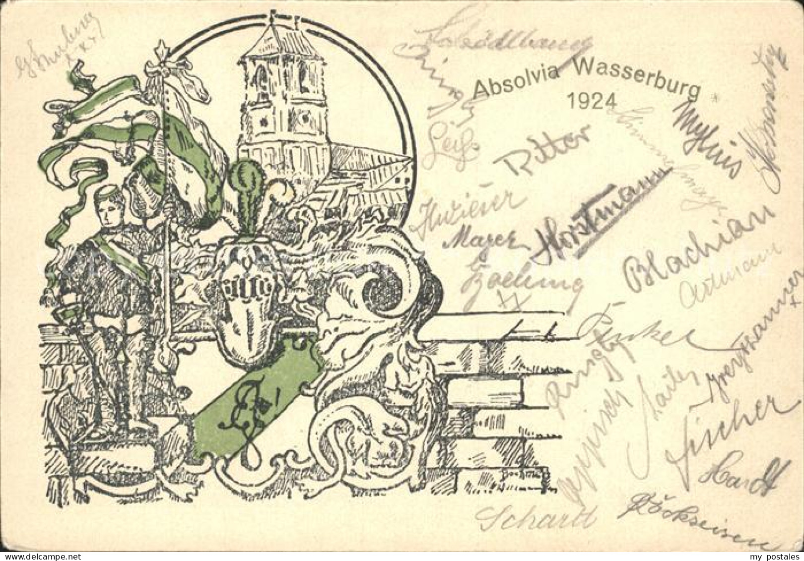 Wasserburg Inn Absolvia Wasserburg 1924