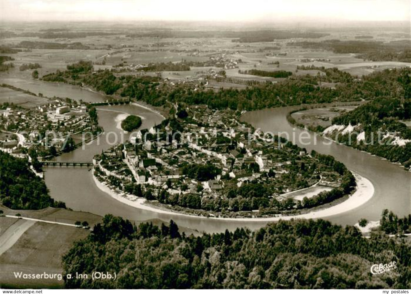 Wasserburg Inn Fliegeraufnahme