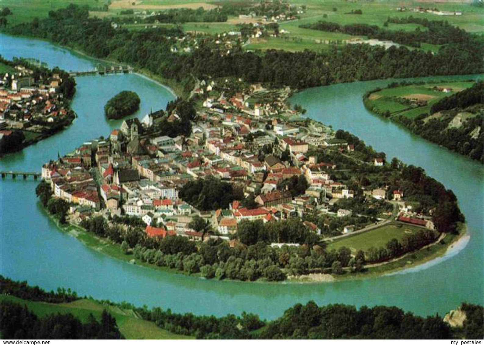 Wasserburg Inn Fliegeraufnahme