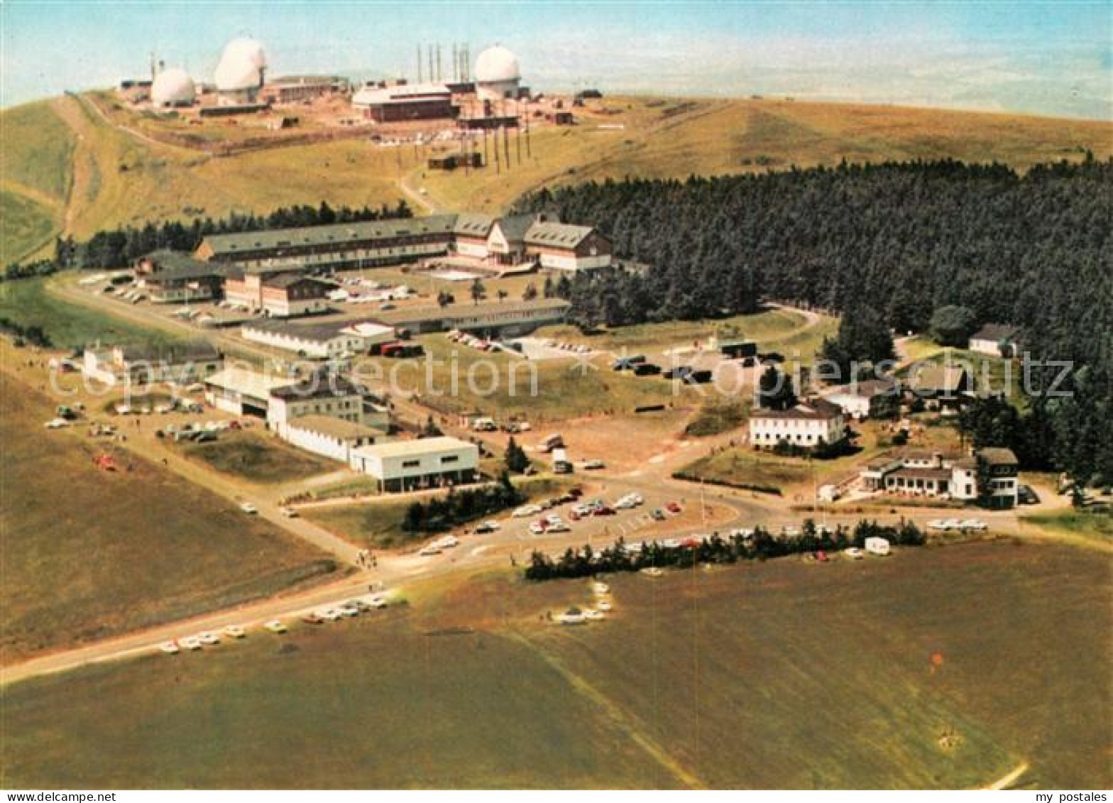 Wasserkuppe Rhoen Naturpark Rhoen Fliegeraufnahme