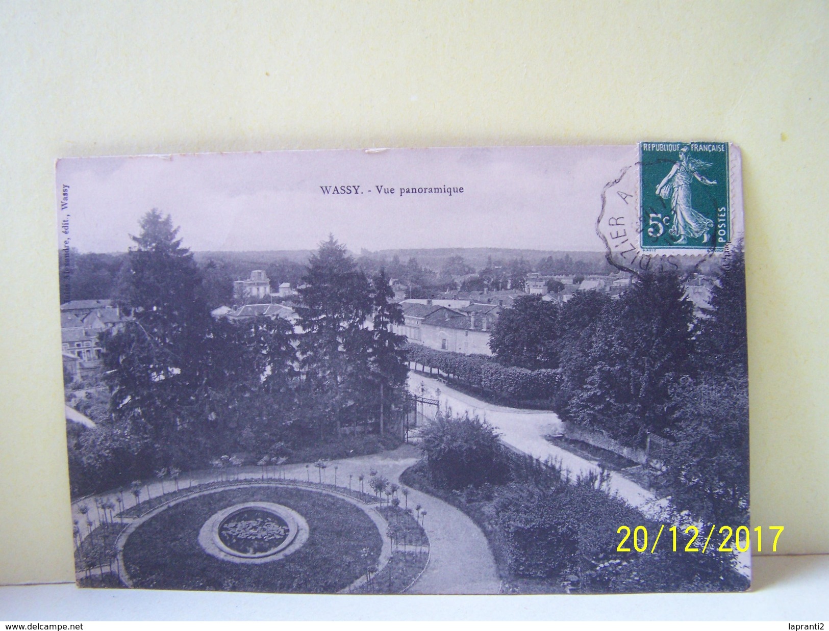 WASSY (HAUTE MARNE) LES ARBRES. VUE PANORAMIQUE.