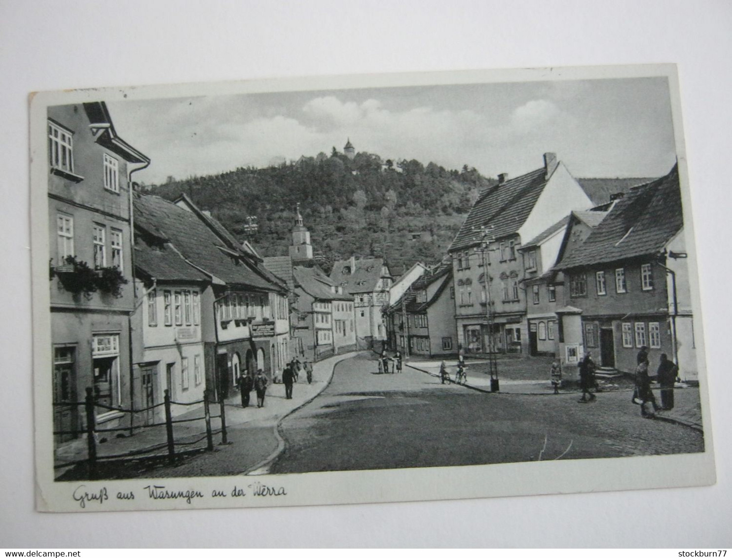 WASUNGEN , Strasse   , Schöne   Karte um 1943