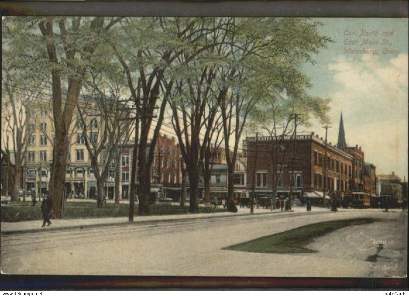 Waterbury Connecticut Strassenbahn East Main Street