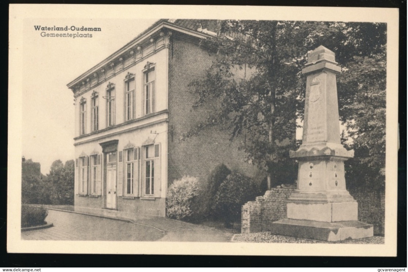 WATERLAND. OUDEMAN.  GEMEENTEPLAATS