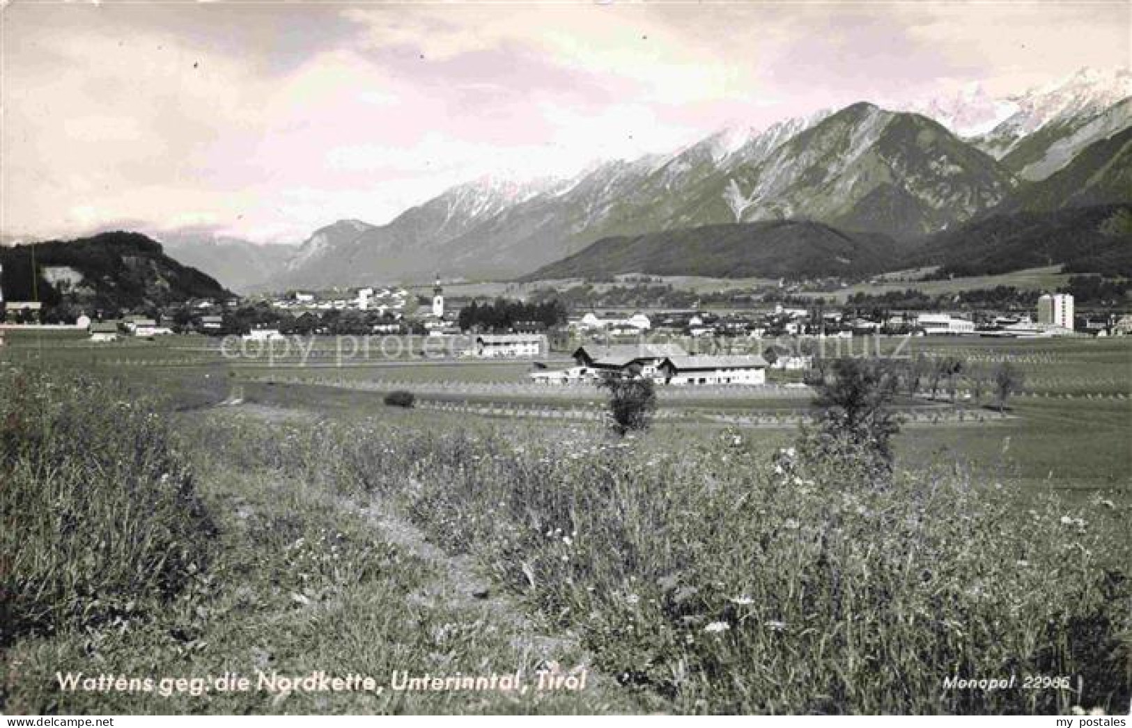 Wattens Fritzens Tirol AT Panorama Blick gegen die Nordkette Unterinntal