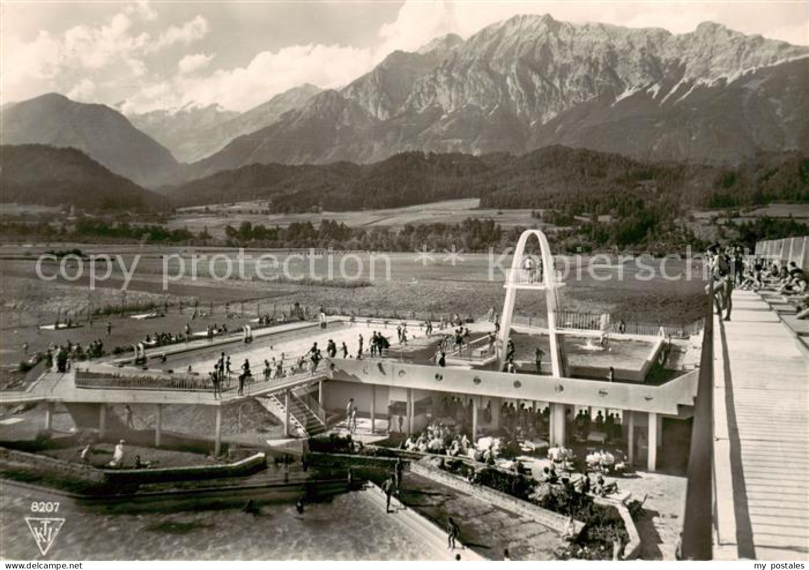 Wattens Tirol AT Alpenbad Freibad Alpenblick