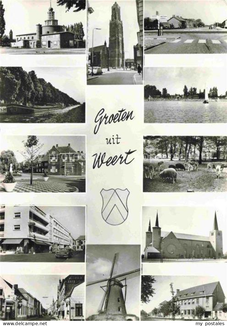 Weert  Limburg NL Orts und Teilansichten Kirche Schloss Muehle