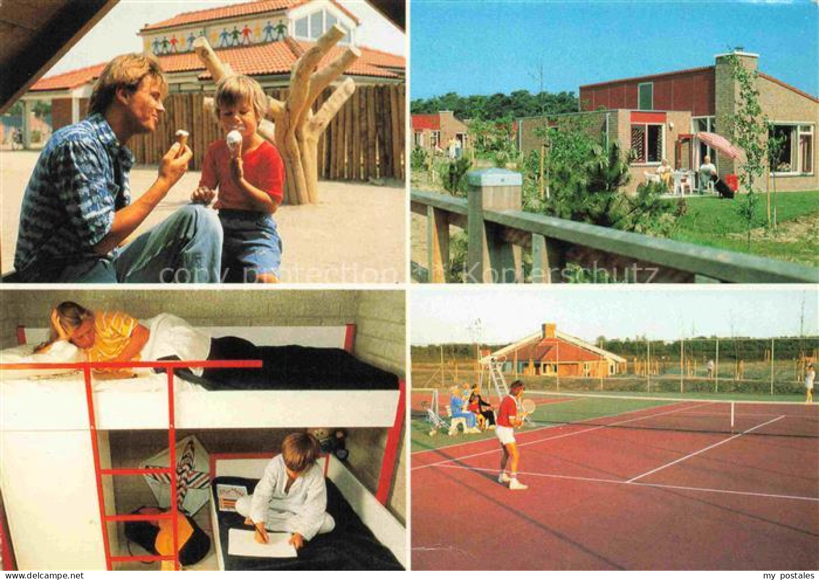 Weert  Limburg NL Vendorado-Bungalowpark Weerterbergen Tennisplatz Ferienhaeuser