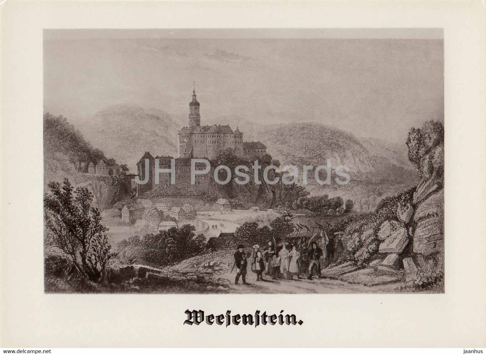 Weesenstein by R. Roberts - Sachsische Burgen - Saxon Castles - DDR Germany - unused