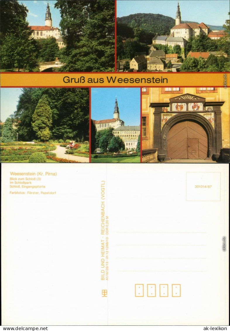 Weesenstein (Müglitz) Schloss Weesenstein 1987