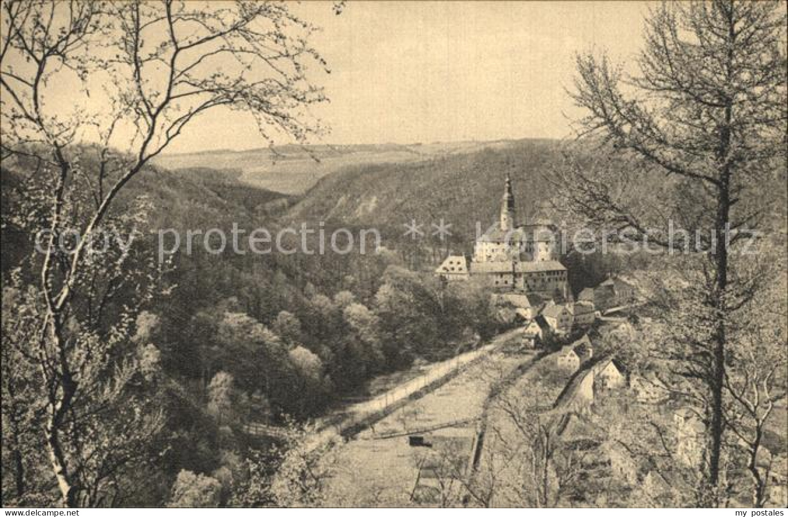 Weesenstein Schloss Weesenstein Mueglitztal mit Finckenfang und Maxen
