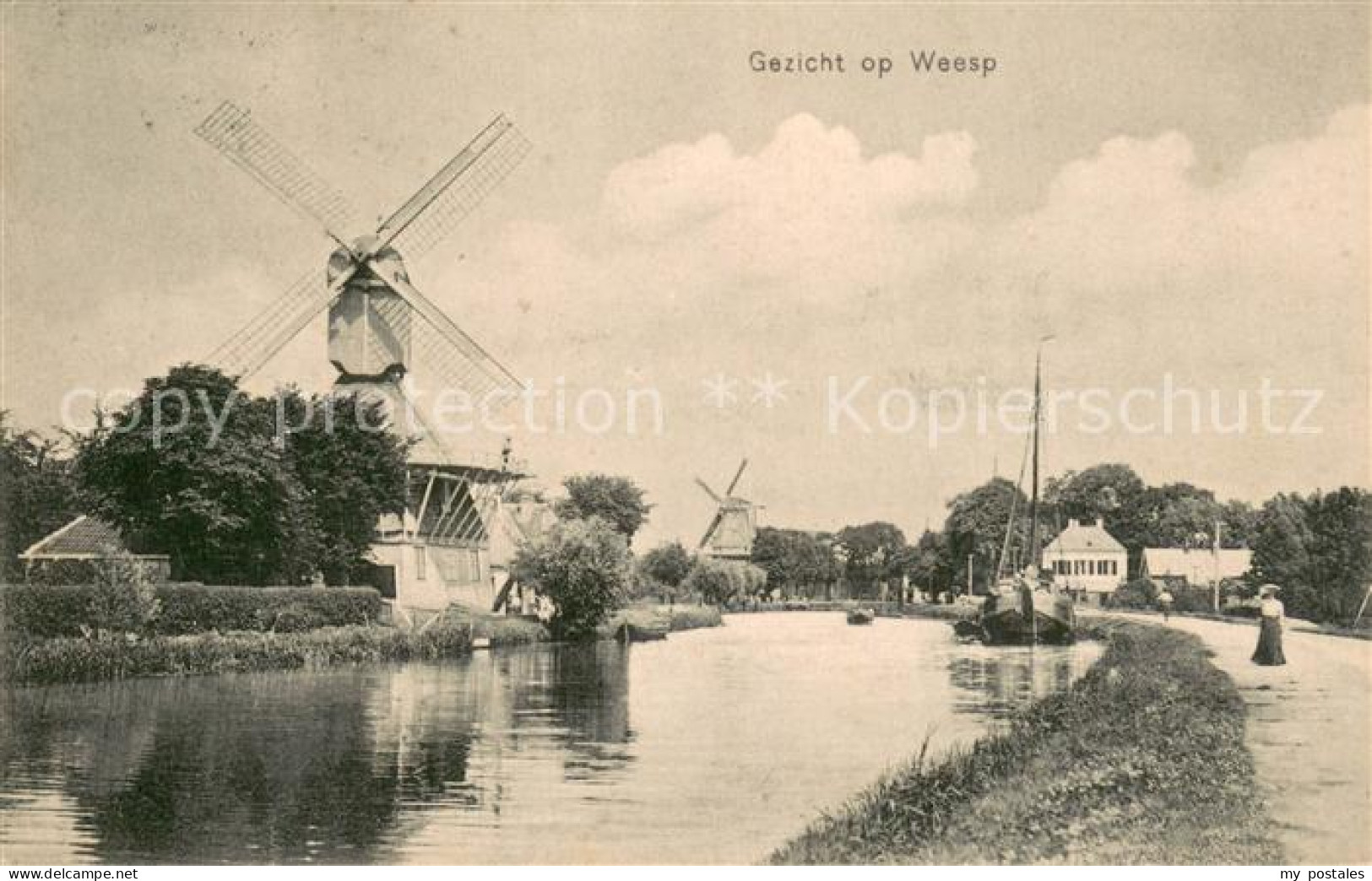 Weesp NL Panorama Windmuehlen