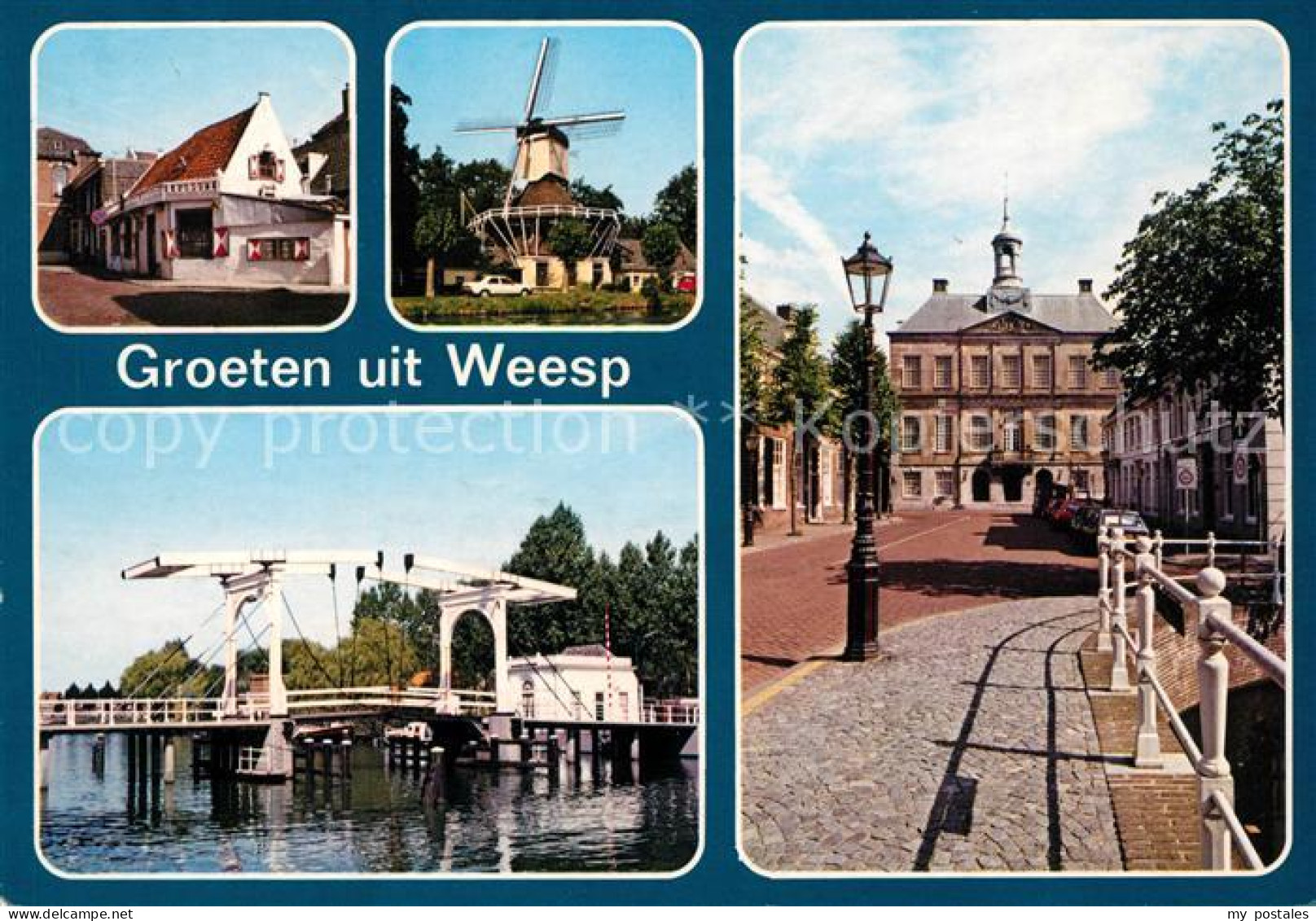 Weesp Windmuehle Rathaus Hebebruecke