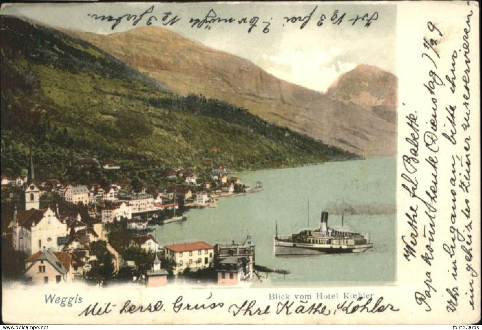 Weggis Vierwaldstaettersee Weggis Schiff