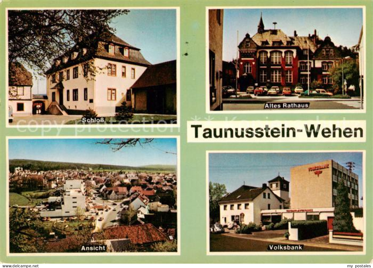 Wehen Taunusstein Schloss Altes Rathaus Panorama Volksbank