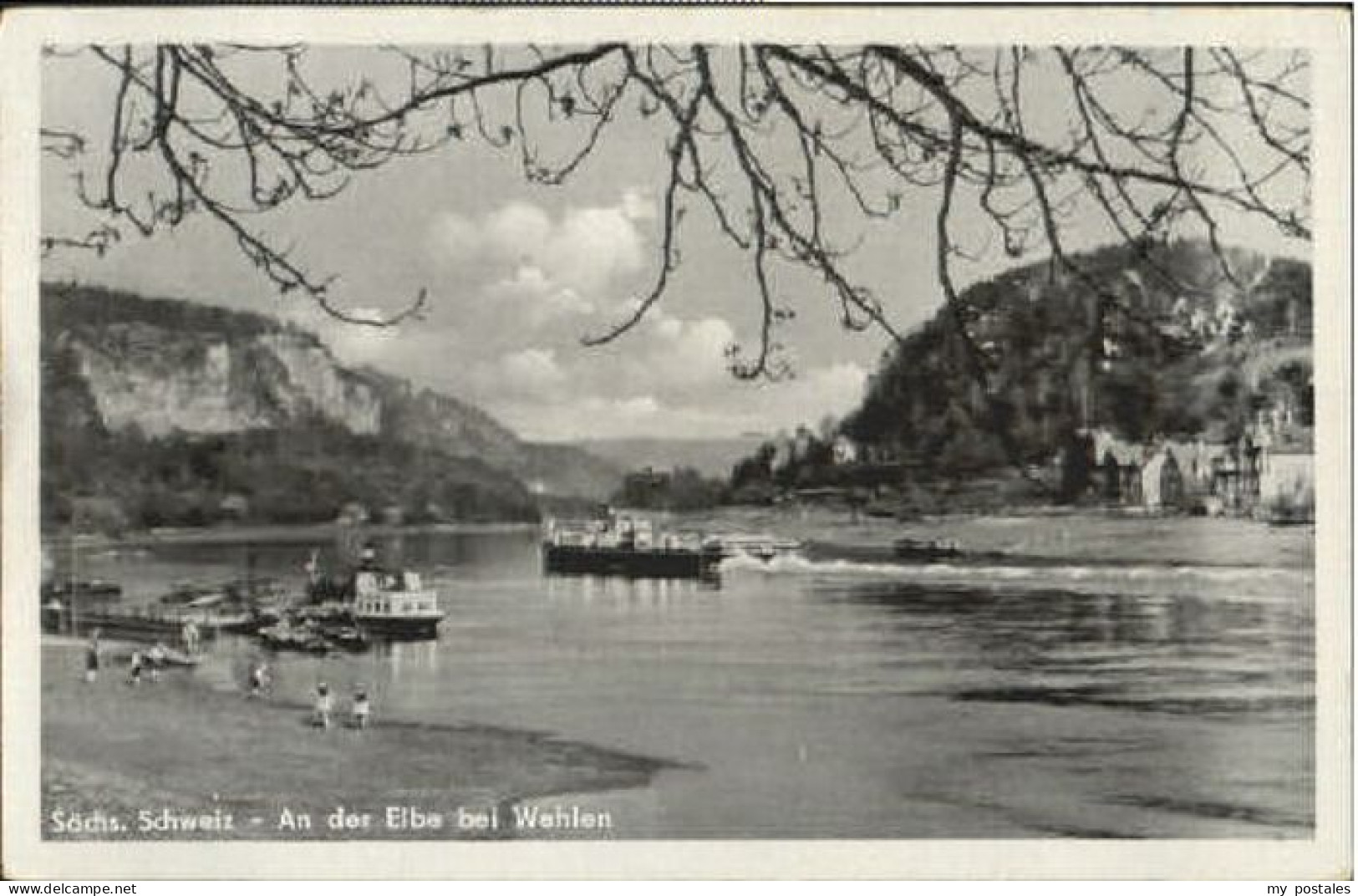 Wehlen Sachsen Wehlen Elbe  ungelaufen ca. 1955