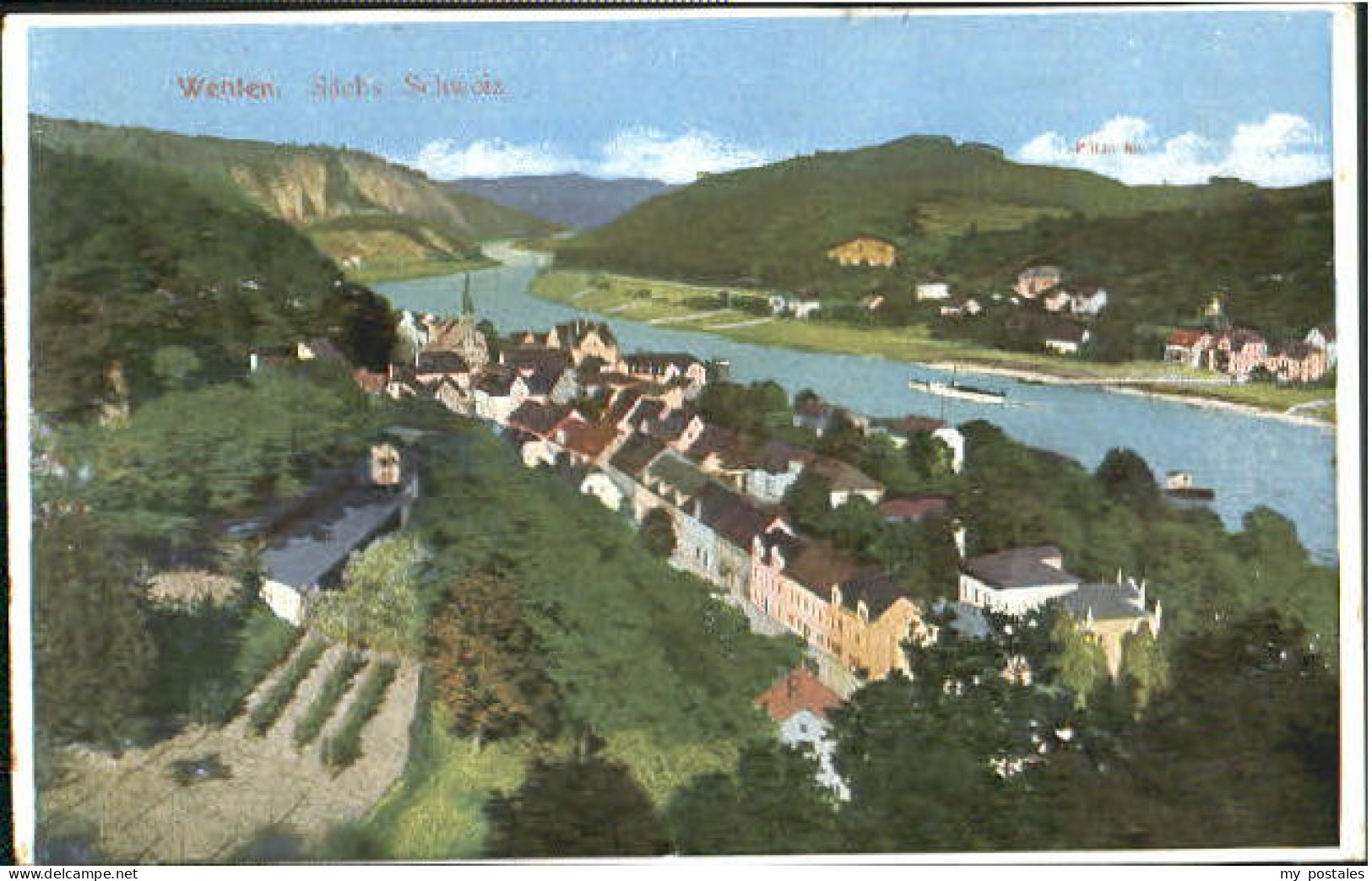 Wehlen Sachsen Wehlen  ungelaufen ca. 1920