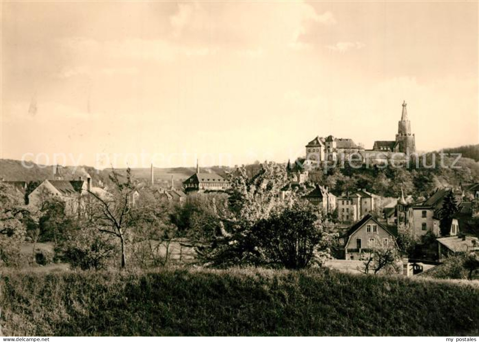Weida Thueringen Blick zur Osterburg
