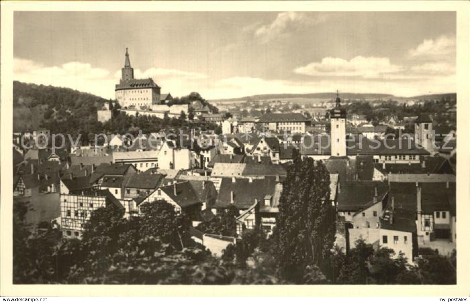 Weida Thueringen Blick zur Osterburg