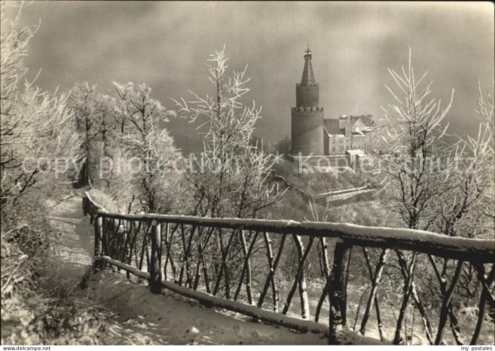 Weida Thueringen Osterburg Winterpanorama