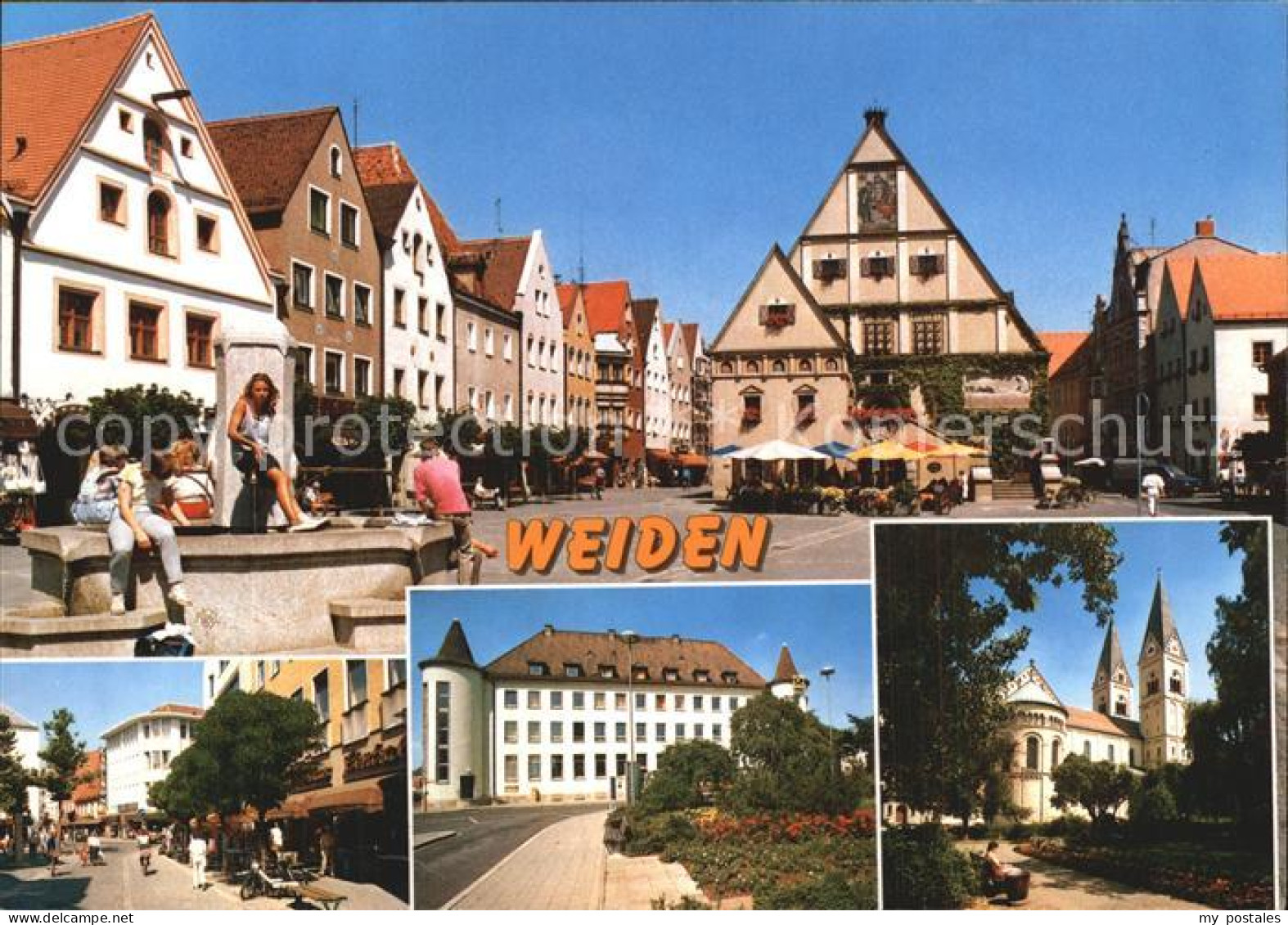 Weiden Oberpfalz Brunnenpartie Kirche