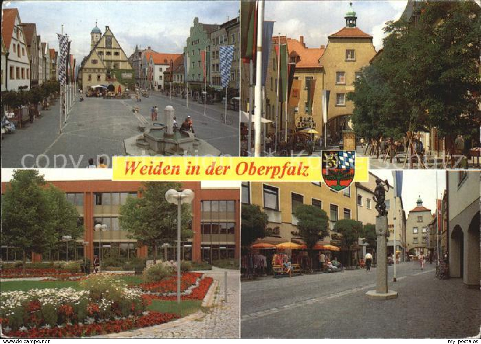 Weiden Oberpfalz Marktplatz Stadttor Park Fussgaengerzone