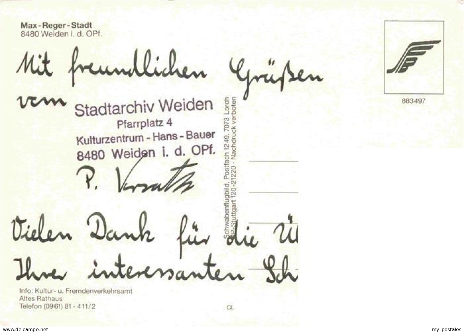 Weiden  Oberpfalz Max Reger Stadt Fliegeraufnahme